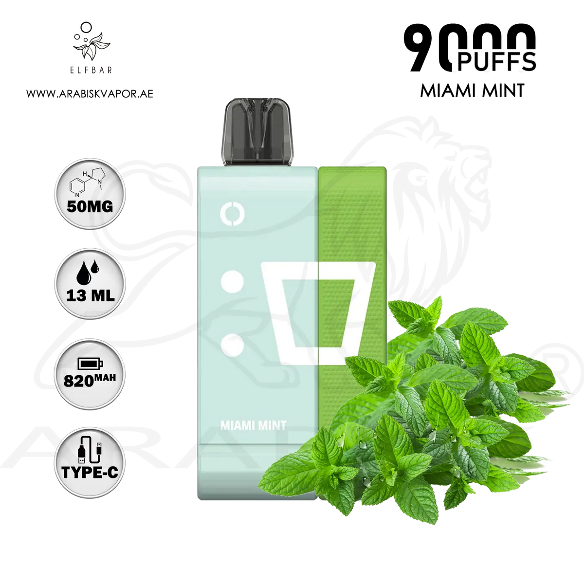 ELFBAR KIT EW9000 PUFFS 50MG