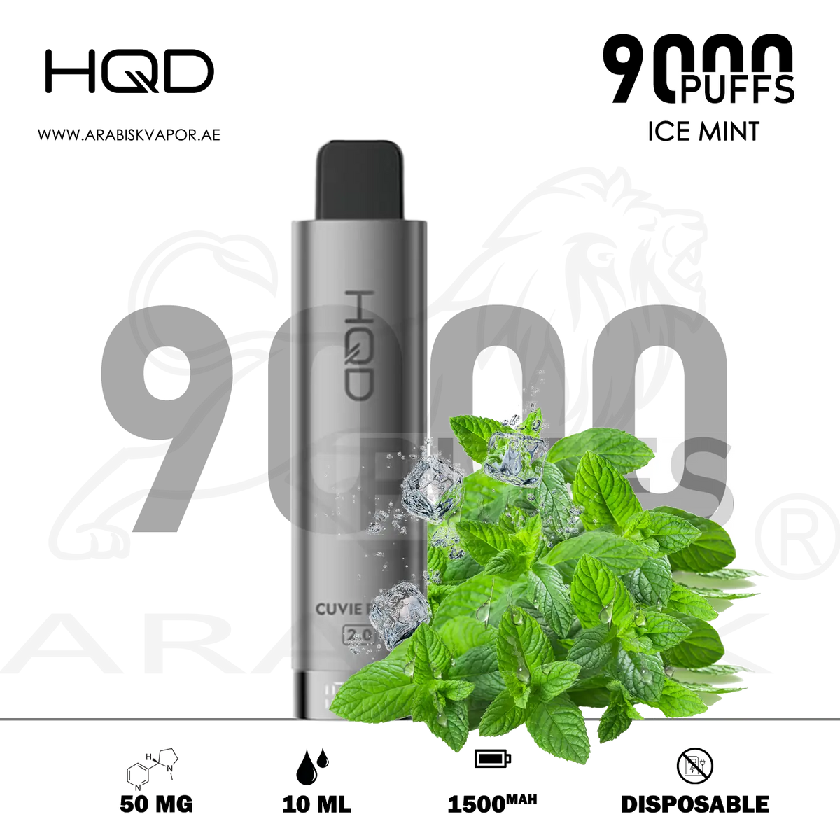 hqd cuvie plus ice mint 2.0 9000 PUFFS 50MG DISPOSABLE VAPE alternatives to disposable vapes Colour:Rose Gold Vaping Illness Tracker: 2,506