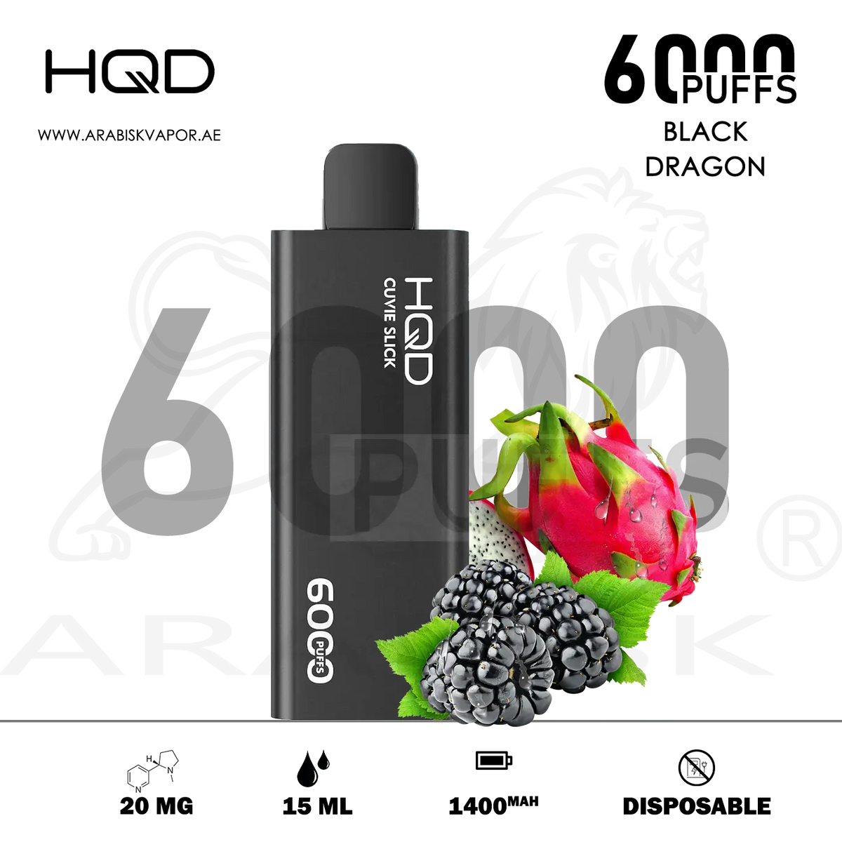 hqd vape 6000 puffs CUVIE SLICK 20MG DISPOSABLE Grape Ice:Strawberry Banana Compact Vape Device PAX FLOW Champagne Mist