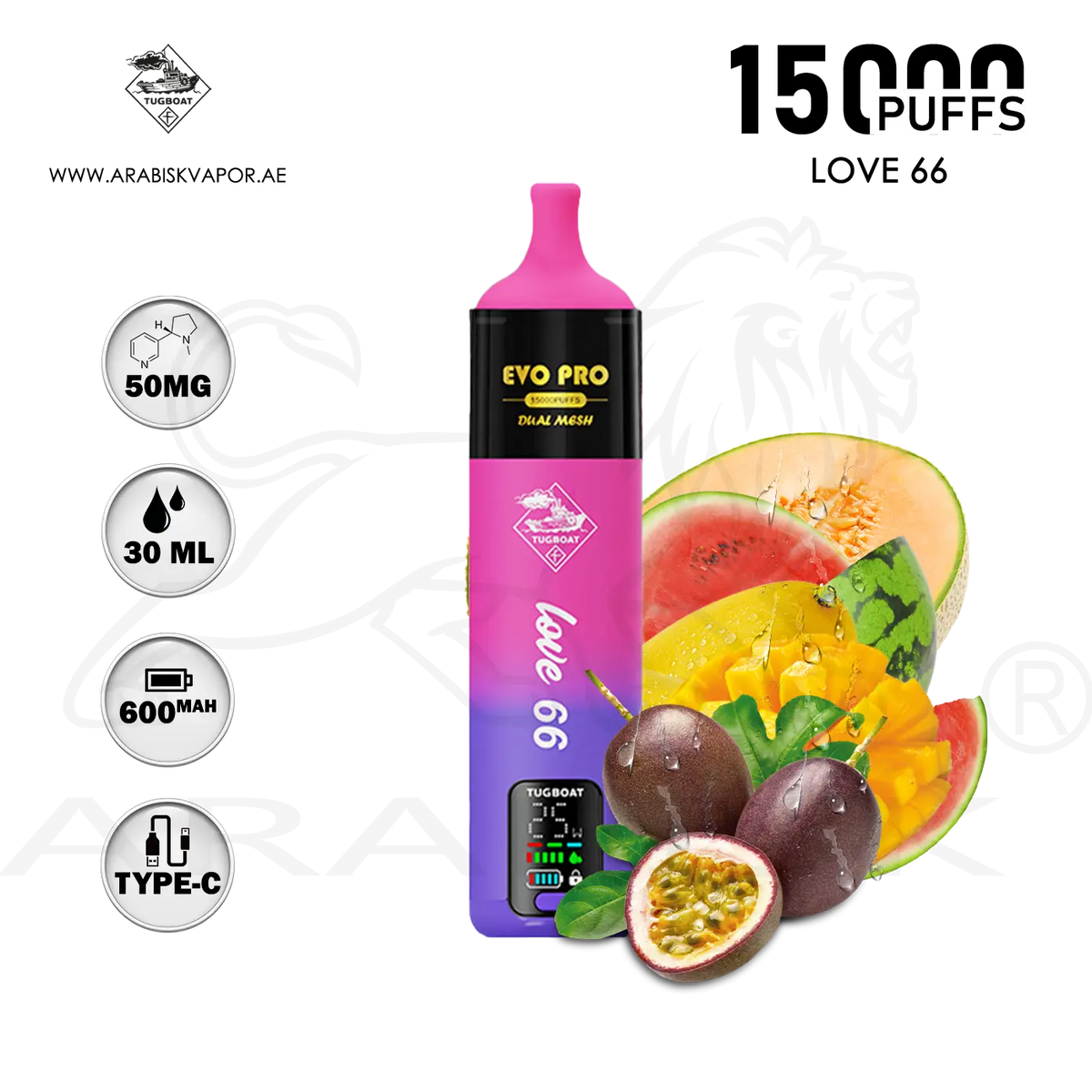 海叶 TUGBOAT-EVO-PRO-15000-PUFFS-