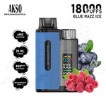 Load image into Gallery viewer, AKSO SUPA POWER DTL18000 PUFFS 6MG - BLUE RAZZ ICE 
