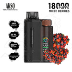 Load image into Gallery viewer, AKSO SUPA POWER DTL18000 PUFFS 6MG - MIXED BERRIES 
