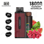 Load image into Gallery viewer, AKSO SUPA POWER DTL18000 PUFFS 6MG - RASPBERRY WATERMELON 
