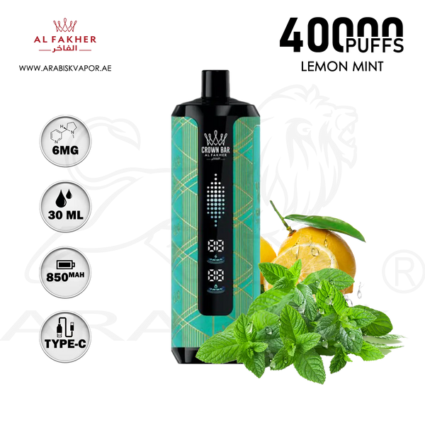 Al Fakher Vape 40000 AL FAKHER CROWN BAR MEGAMAX 40000 PUFFS 6MG Al Fakher Crown Bar Al Fakher Vape 40000 AL FAKHER CROWN BAR MEGAMAX 40000 PUFFS 6MG Al Fakher Crown Bar