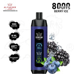 Load image into Gallery viewer, AL FAKHER CROWN BAR PRO 8000 PUFFS 5MG - BERRY ICE 
