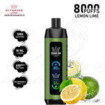 Load image into Gallery viewer, AL FAKHER CROWN BAR PRO 8000 PUFFS 5MG - LEMON LIME 
