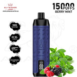 Load image into Gallery viewer, AL FAKHER CROWN BAR PRO MAX 15000 PUFFS 5MG - BERRY MINT 
