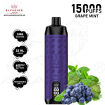 Load image into Gallery viewer, AL FAKHER CROWN BAR PRO MAX 15000 PUFFS 5MG - GRAPE MINT 
