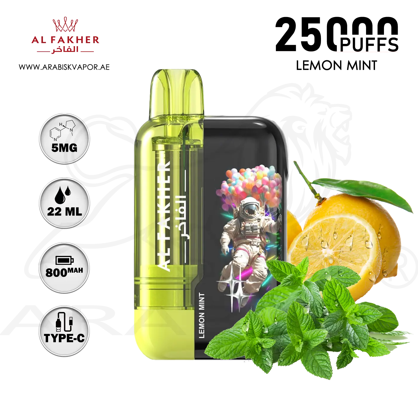 al fakher vape 25000 puffs Al Fakher Crown Bar Vape 25K Ultra Online in USA main image 0