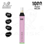 Load image into Gallery viewer, ARABISK AK+ 1000 PUFFS 50MG - PEACH MELON Arabisk Vape
