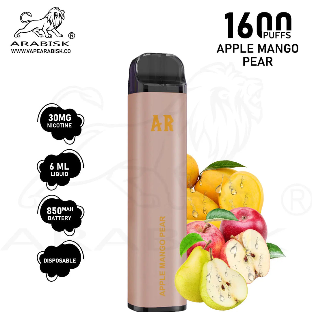 ARABISK AR 1600 PUFFS 30MG - APPLE MANGO PEAR 