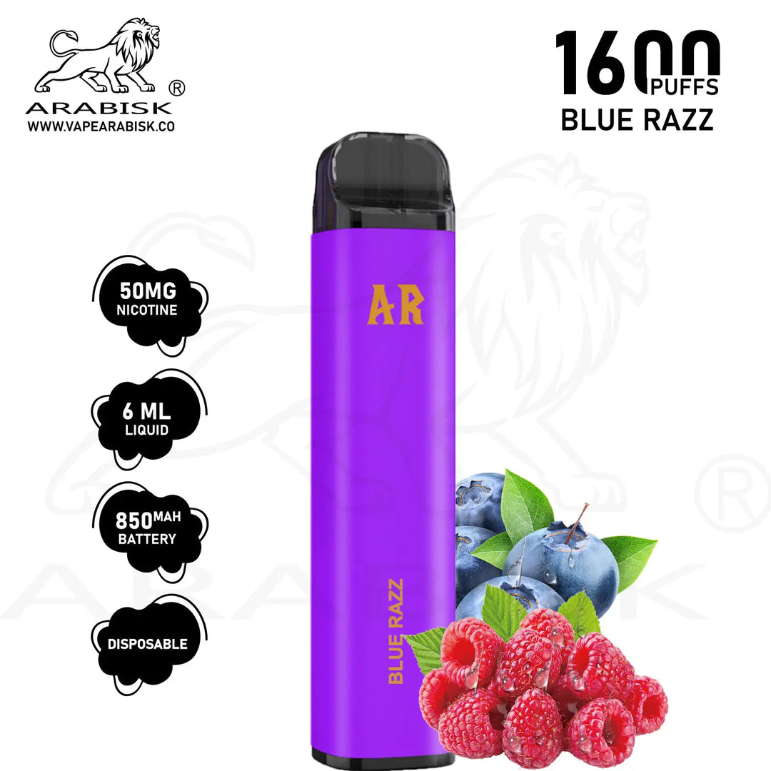 ARABISK AR 1600 PUFFS 50MG - BLUERAZZ 