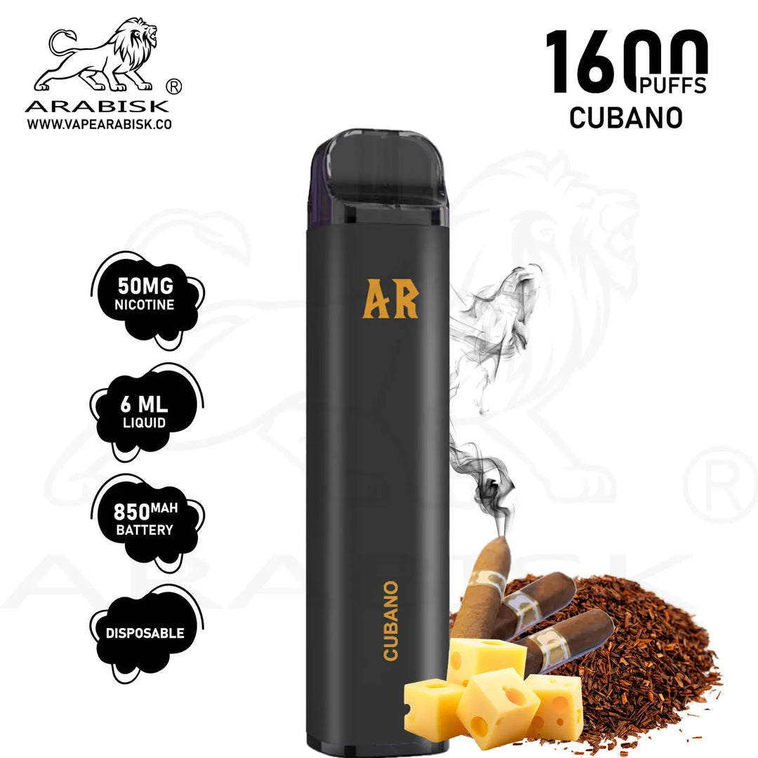 ARABISK AR 1600 PUFFS 50MG - CUBANO 