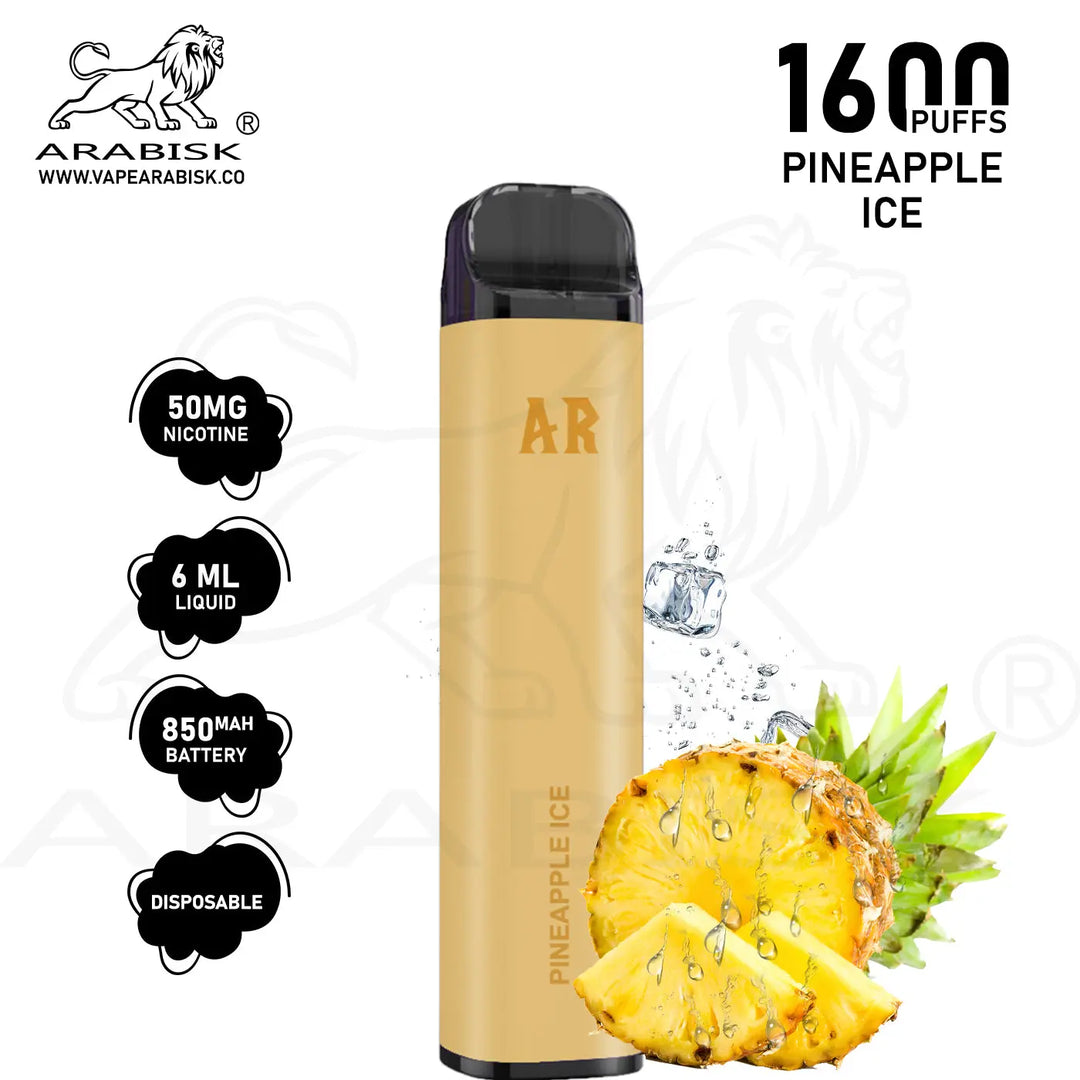 ARABISK AR 1600 PUFFS 50MG - PINEAPPLE ICE 