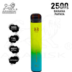 Load image into Gallery viewer, ARABISK AR PLUS 2500 PUFFS 50MG - BANANA PAPAYA Arabisk Vape
