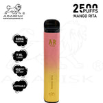 Load image into Gallery viewer, ARABISK AR PLUS 2500 PUFFS 50MG - MANGO RITA Arabisk Vape
