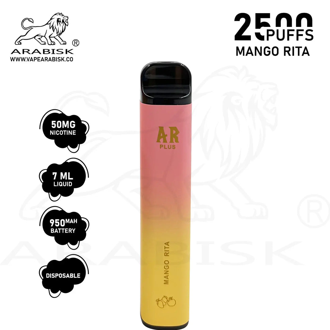 ARABISK AR PLUS 2500 PUFFS 50MG - MANGO RITA Arabisk Vape