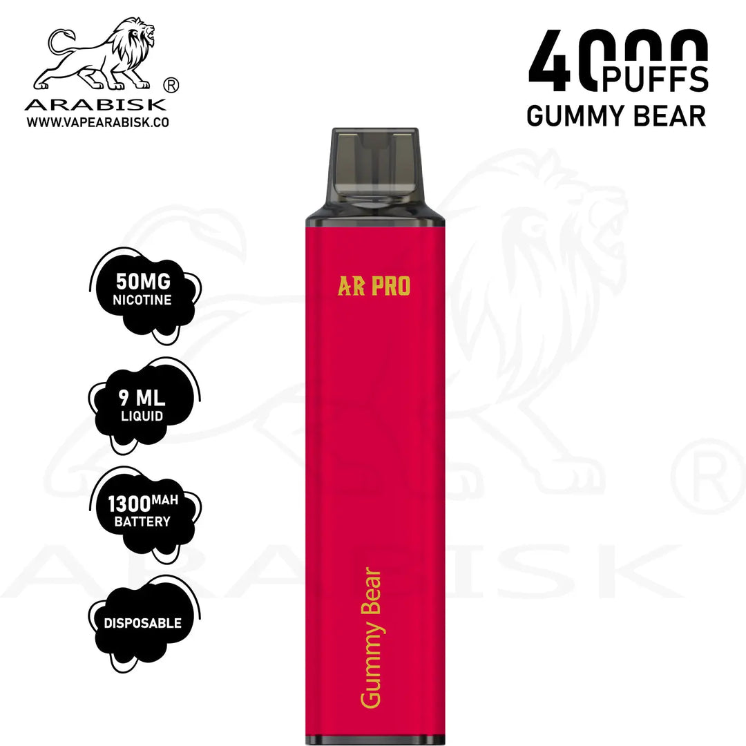 ARABISK AR PRO 4000 PUFFS 50MG - GUMMY BEAR Arabisk Vape