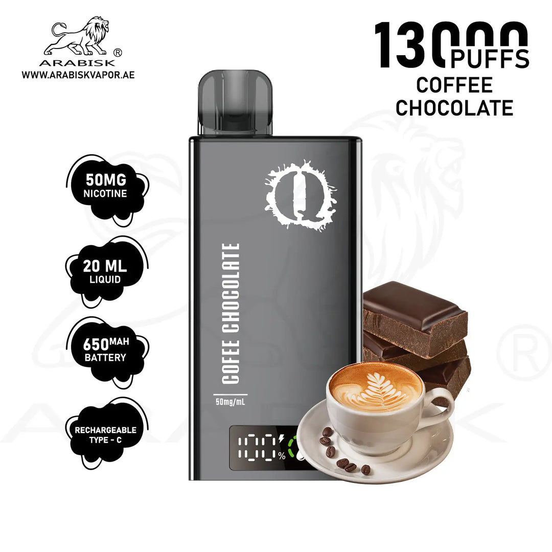 ARABISK Q 13000 PUFFS 50MG - COFFEE CHOCOLATE 