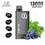 Load image into Gallery viewer, ARABISK Q 13000 PUFFS 50MG - GRAPE MINT 
