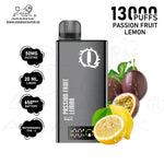 Load image into Gallery viewer, ARABISK Q 13000 PUFFS 50MG - PASSION FRUIT LEMON 
