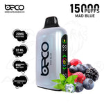 Load image into Gallery viewer, BECO BROCK 15000 PUFFS 20MG - MAD BLUE 
