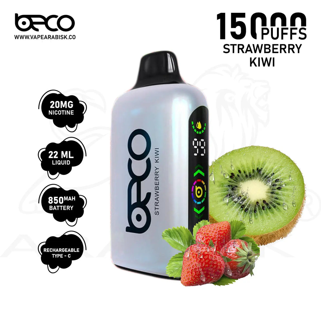 BECO BROCK 15000 PUFFS 20MG - STRAWBERRY KIWI 