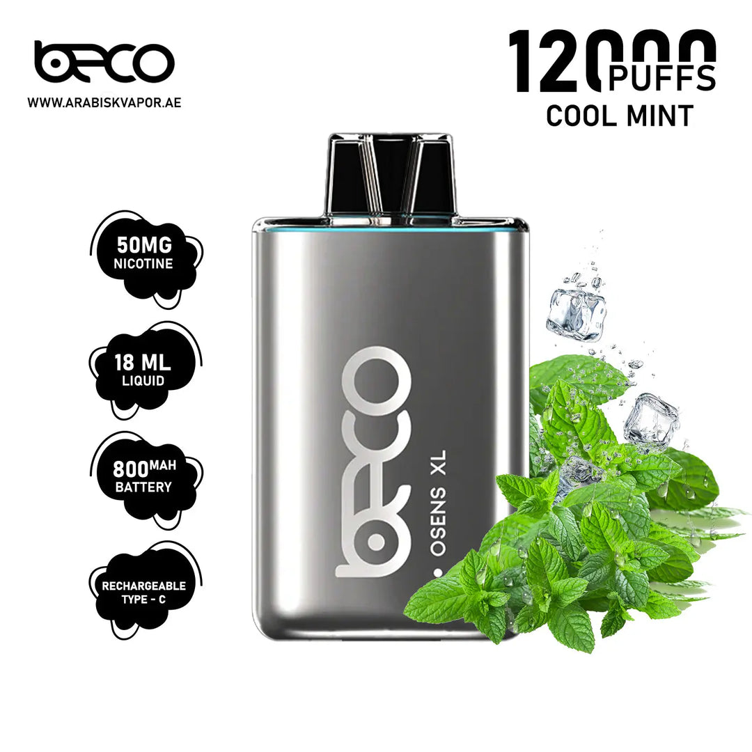 BECO OSENS XL 12000 PUFFS 50 MG - COOL MINT 