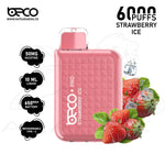 Load image into Gallery viewer, BECO PRO 6000 PUFFS 50MG - STRAWBERRY ICE 
