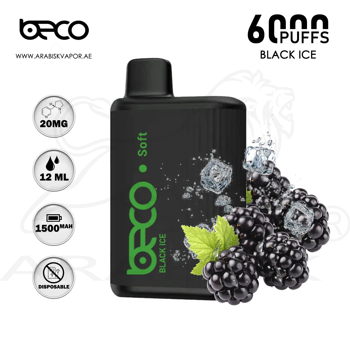 vape black ice North 5000 Black Ice Flavor main image 1
