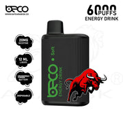 BECO SOFT 6000 PUFFS 20MG - ENERGY DRINK 