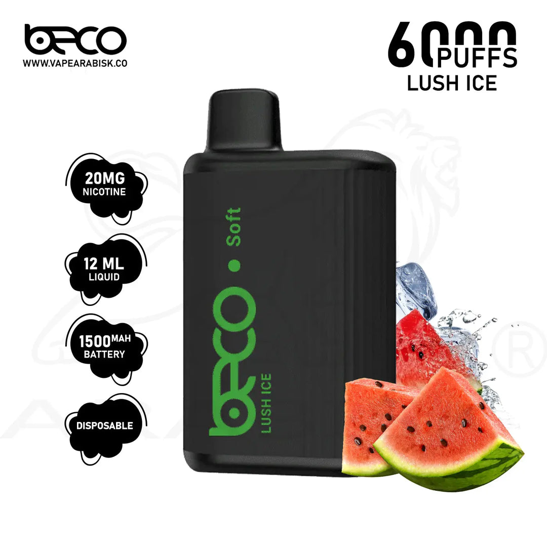 BECO SOFT 6000 PUFFS 20MG - LUSH ICE 