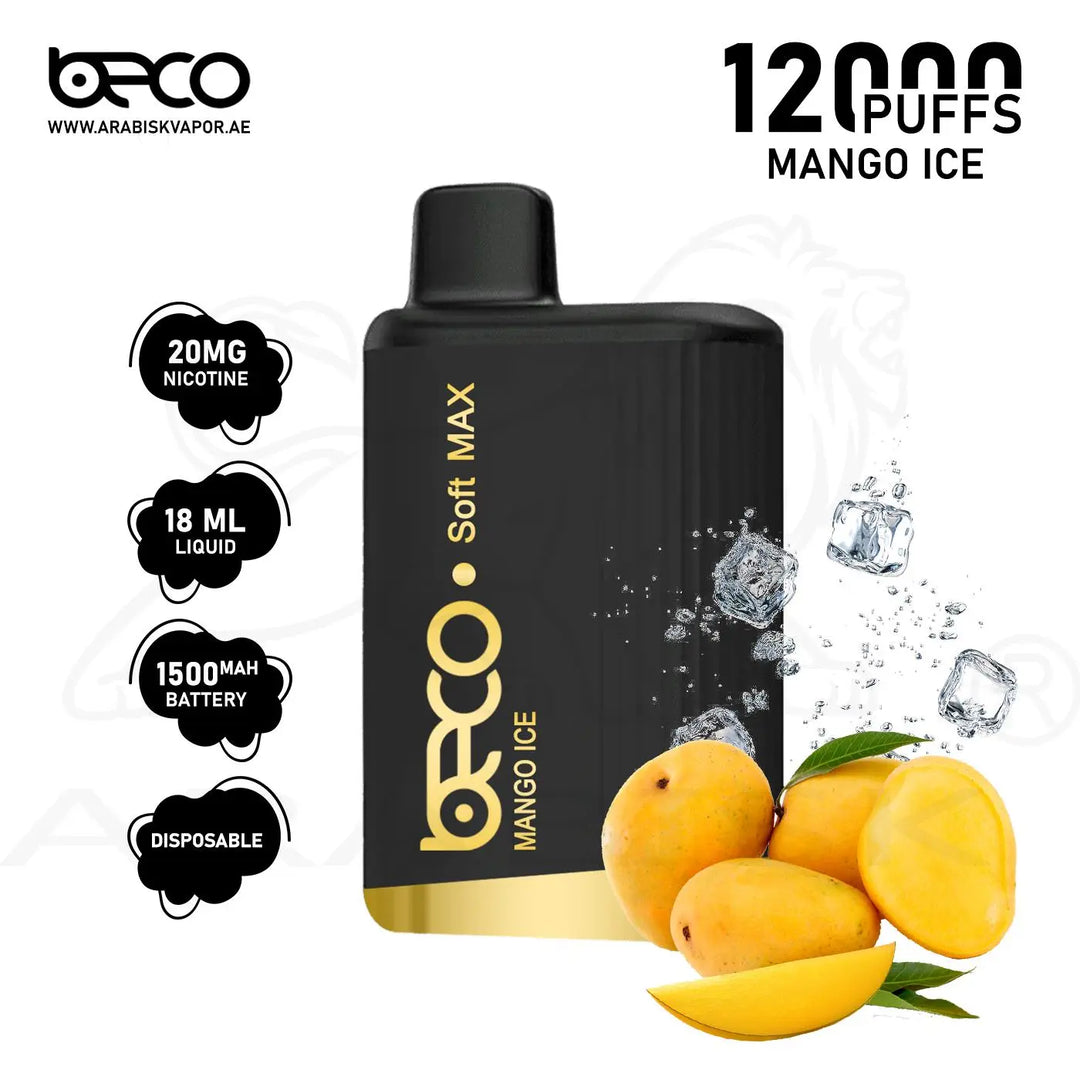 BECO SOFT MAX 12000 PUFFS 20MG - MANGO ICE 