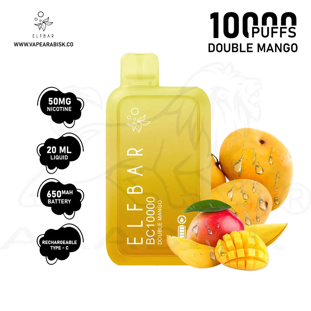 ELF BAR 10000 PUFFS 50MG - DOUBLE MANGO 