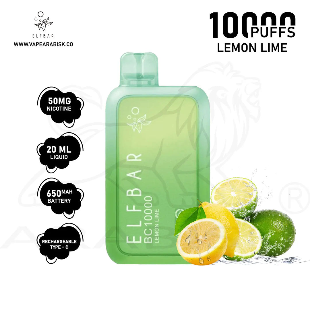 ELF BAR 10000 PUFFS 50MG - LEMON LIME 