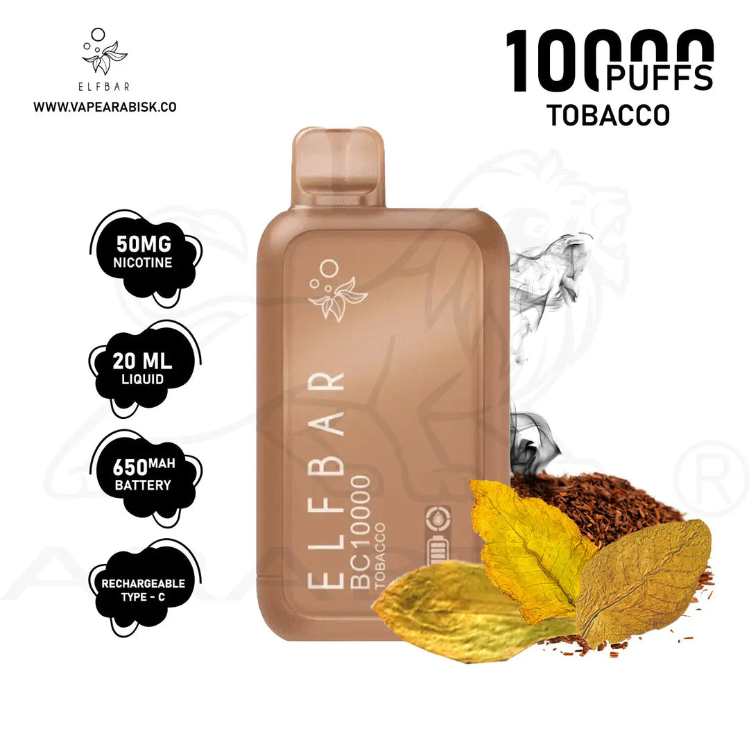 ELF BAR 10000 PUFFS 50MG - TOBACCO 