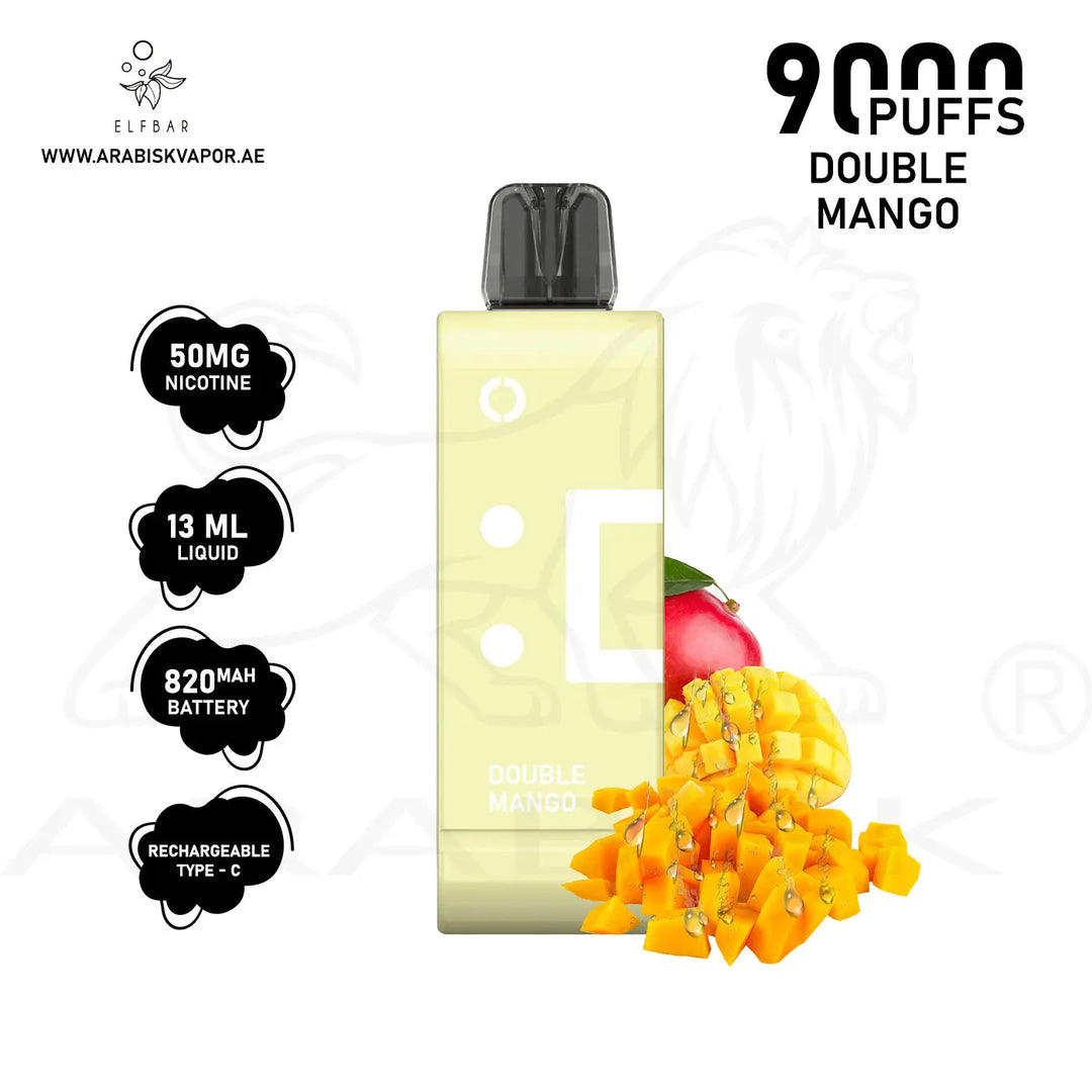 ELF BAR POD EW9000 PUFFS 50MG - DOUBLE MANGO 