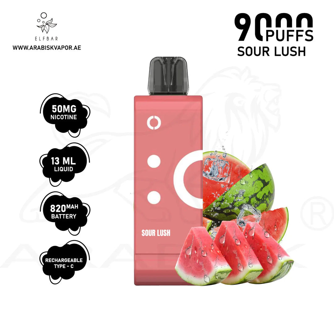 ELF BAR POD EW9000 PUFFS 50MG - SOUR LUSH 