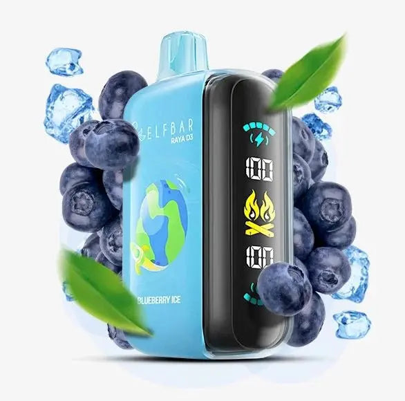 ELFBAR RAYA D3 25000 PUFFS 50MG - BLUEBERRY ICE 