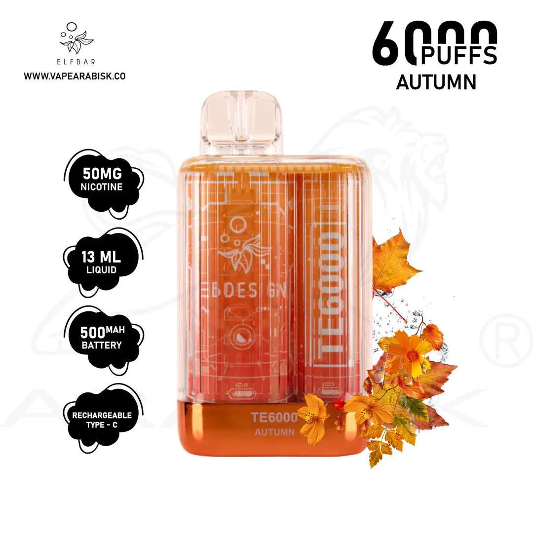 ELFBAR TE6000 PUFFS 50MG - AUTUMN 