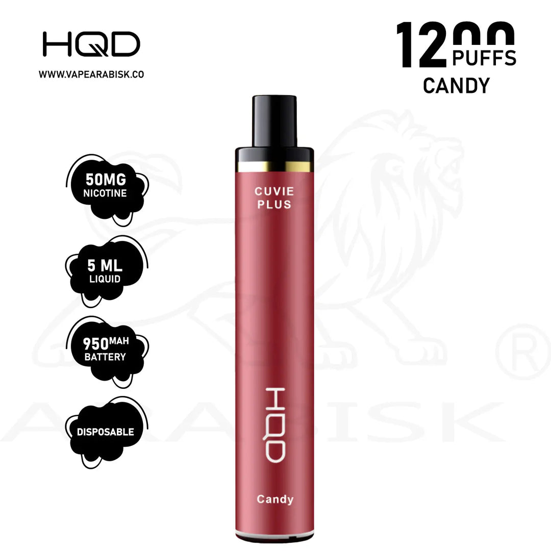 HQD CUVIE PLUS 1200 PUFFS 50MG - CANDY HQD