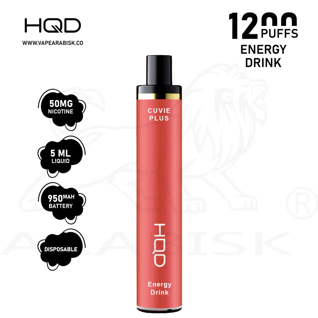 HQD CUVIE PLUS 1200 PUFFS 50MG - ENERGY DRINK HQD