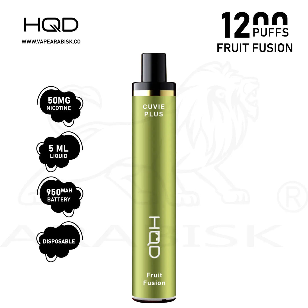 HQD CUVIE PLUS 1200 PUFFS 50MG - FRUIT FUSION HQD