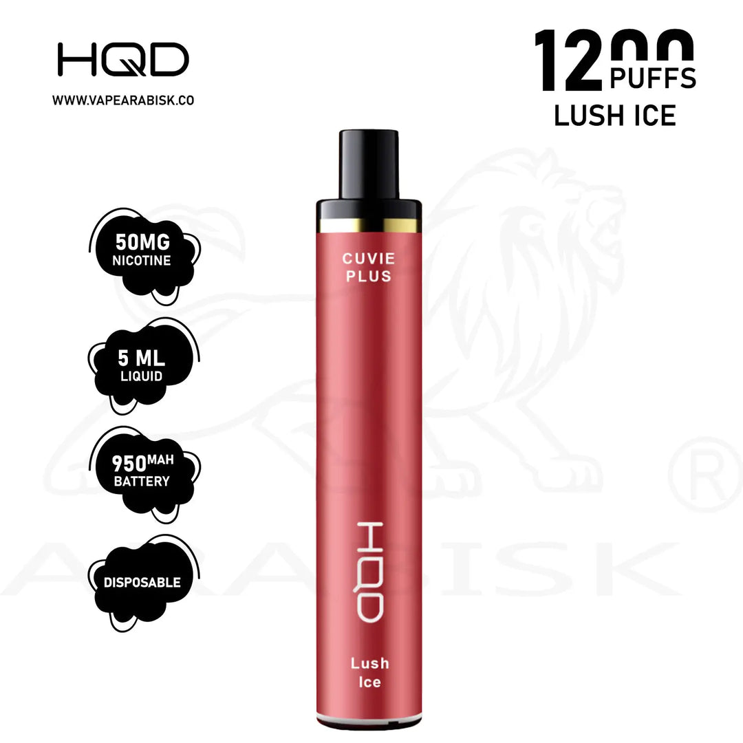 HQD CUVIE PLUS 1200 PUFFS 50MG - LUSH ICE HQD