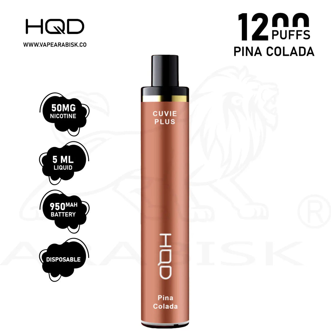 HQD CUVIE PLUS 1200 PUFFS 50MG - PINA COLADA HQD