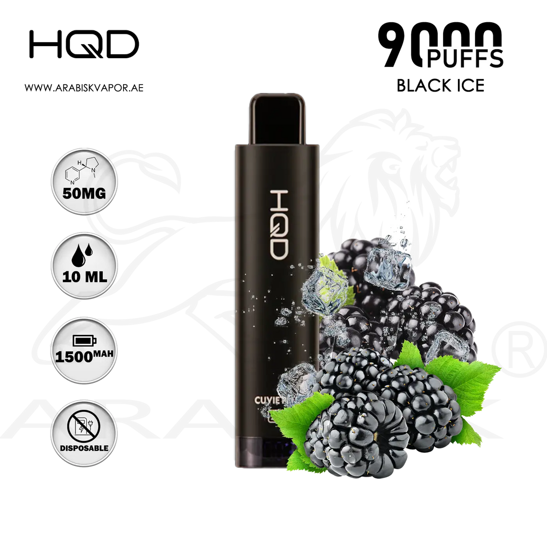 HQD CUVIE PLUS 2.0 9000 PUFFS 50MG - BLACK ICE | DISPOSABLE DEVICE Arabisk Vape HQD CUVIE PLUS 2.0 9000 PUFFS 50MG - BLACK ICE | DISPOSABLE DEVICE Arabisk Vape
