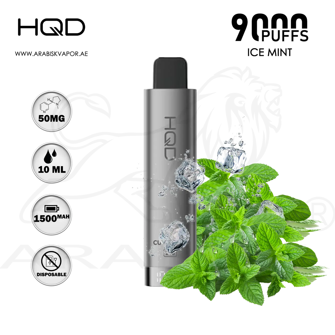 HQD CUVIE PLUS 2.0 9000 PUFFS 50MG - ICE MINT | DISPOSABLE DEVICE Arabisk Vape HQD CUVIE PLUS 2.0 9000 PUFFS 50MG - ICE MINT | DISPOSABLE DEVICE Arabisk Vape