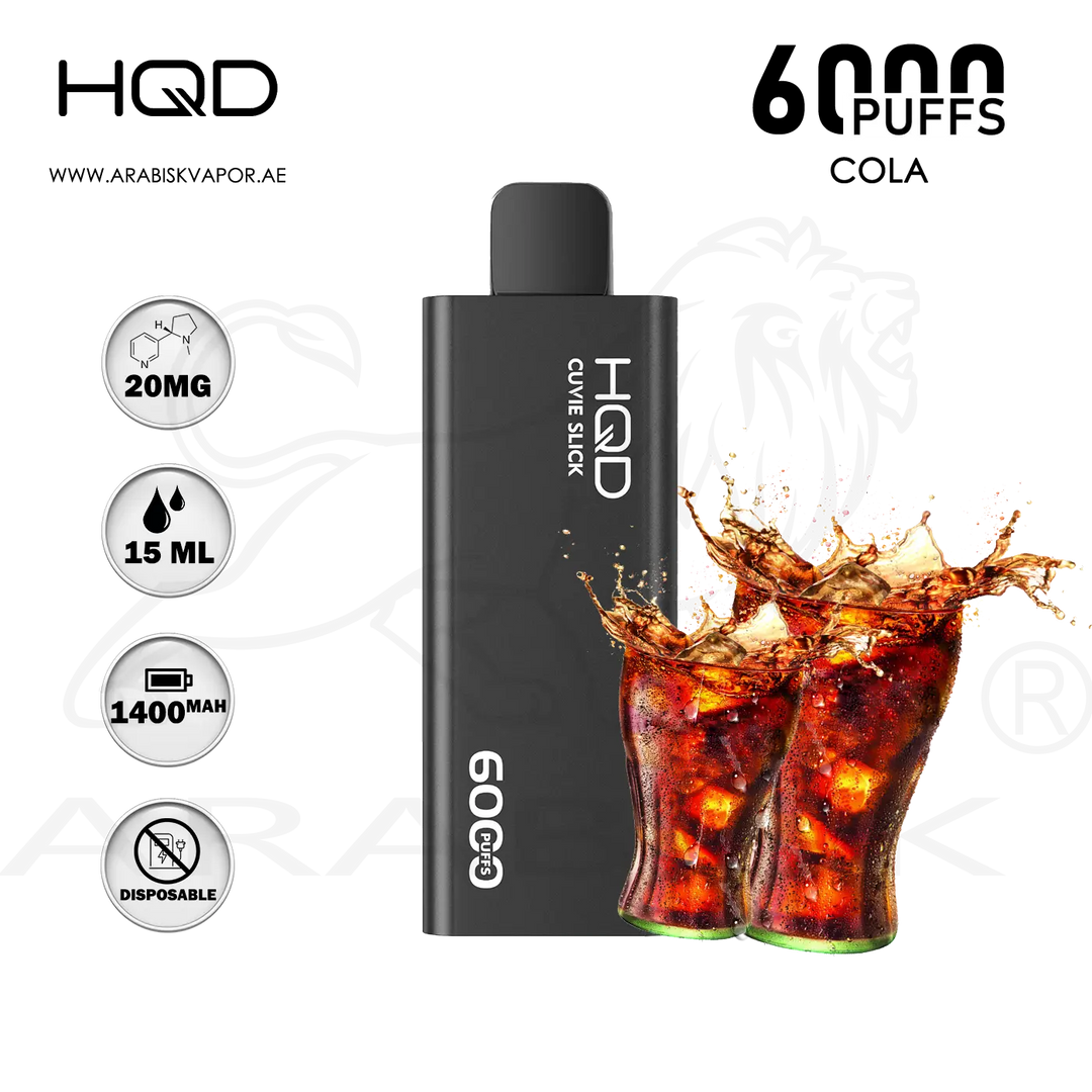 HQD CUVIE SLICK 6000 PUFFS 20MG - COLA Arabisk Vape HQD CUVIE SLICK 6000 PUFFS 20MG - COLA Arabisk Vape