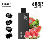 Load image into Gallery viewer, HQD CUVIE SLICK 6000 PUFFS 20MG - LUSH ICE 
