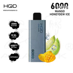 Load image into Gallery viewer, HQD CUVIE SLICK 6000 PUFFS 20MG - MANGO HONEYDEW ICE 
